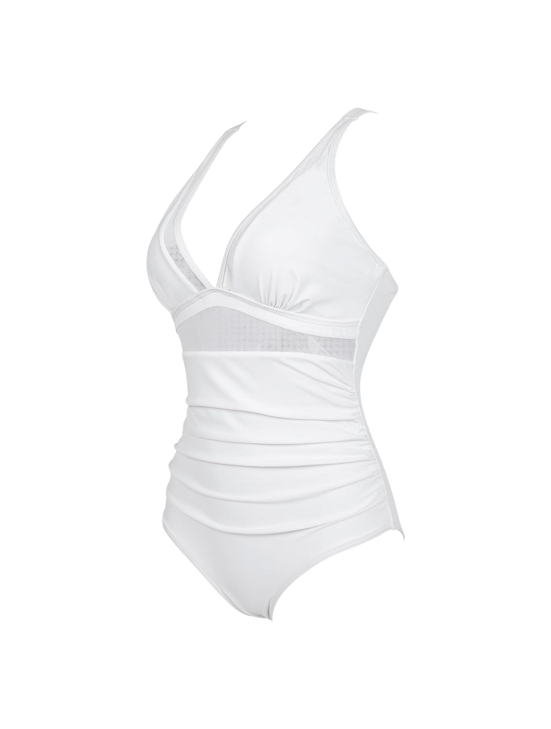 Şekillendirici V-Yaka Fileli Tulum