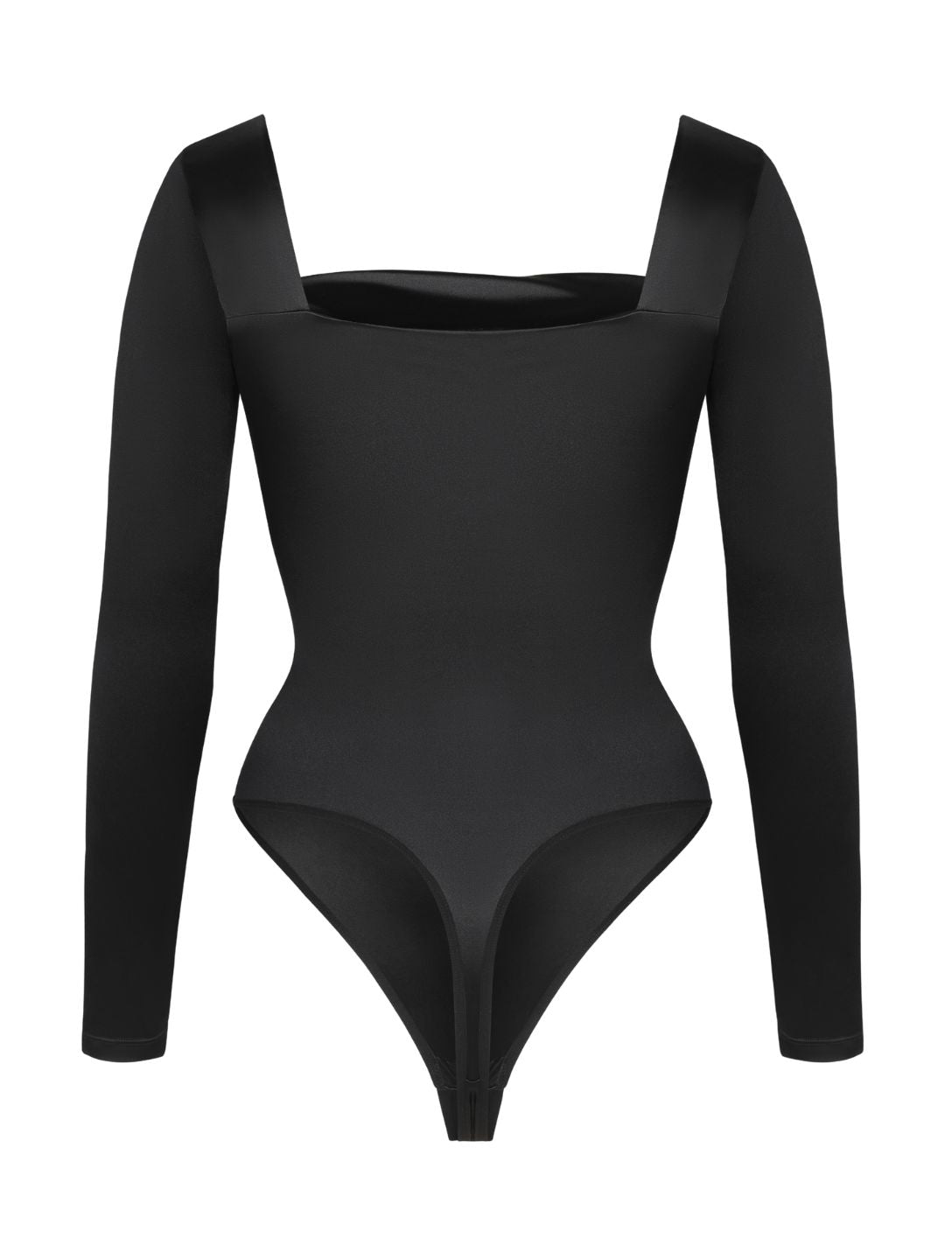 Şelale Yaka Saten Bodysuit