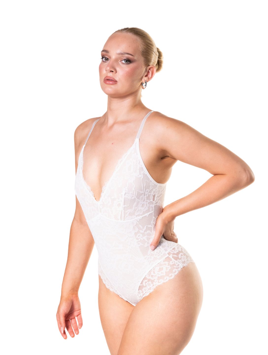 Dantel Detaylı Şekillendirici Bodysuit