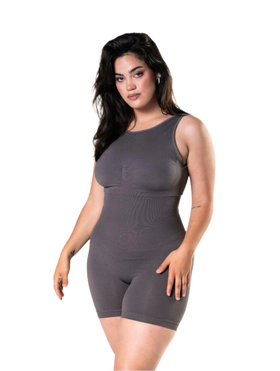 Yuvarlak Yaka Düşük Sırtlı Bodysuit