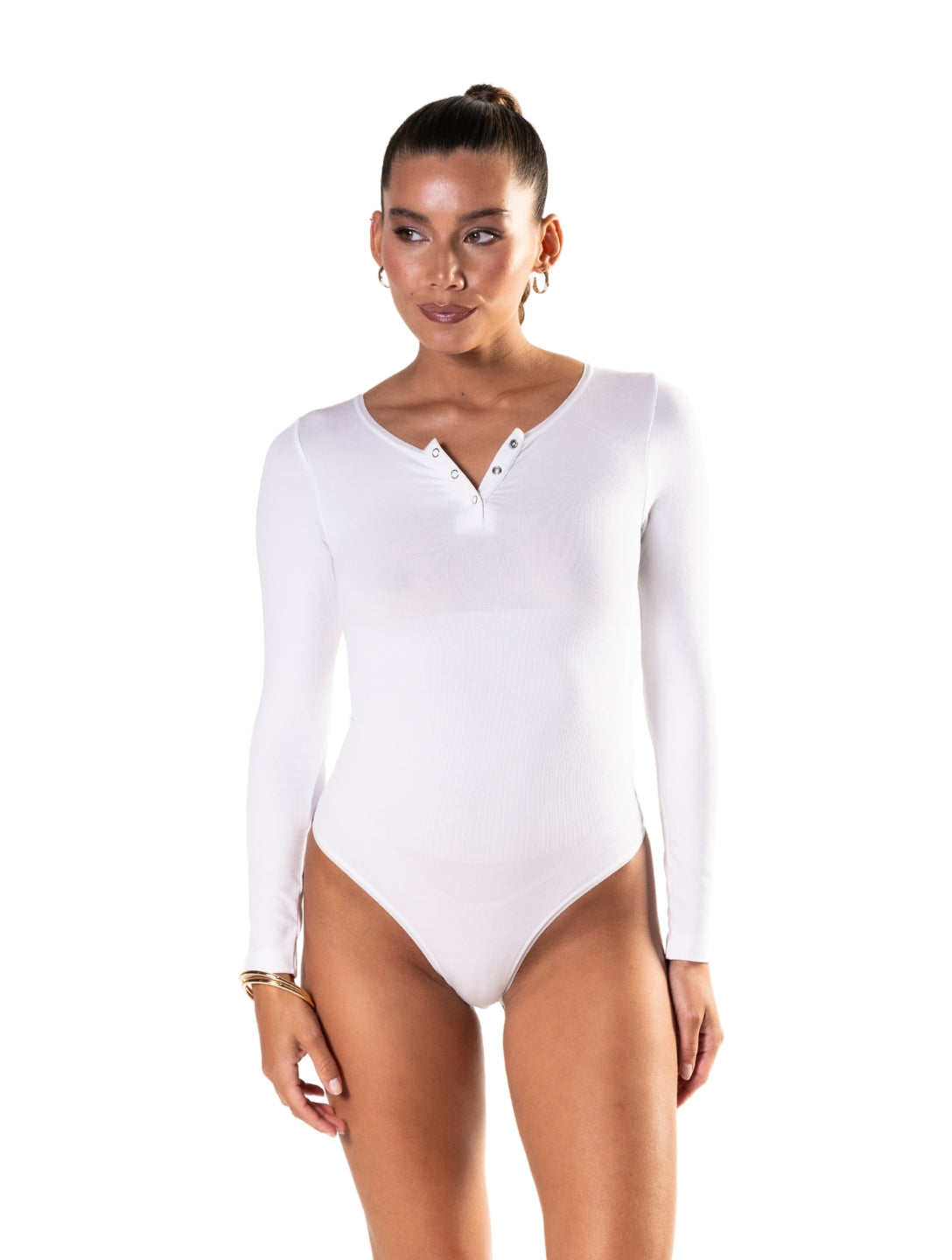 Dikişsiz Uzun Kollu Tanga Bodysuit