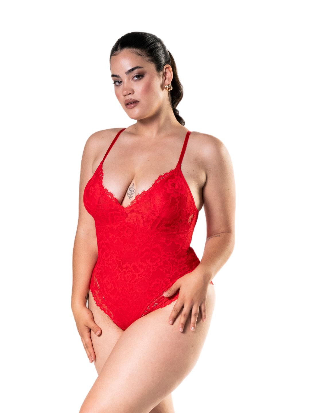 Dantel Detaylı Şekillendirici Bodysuit