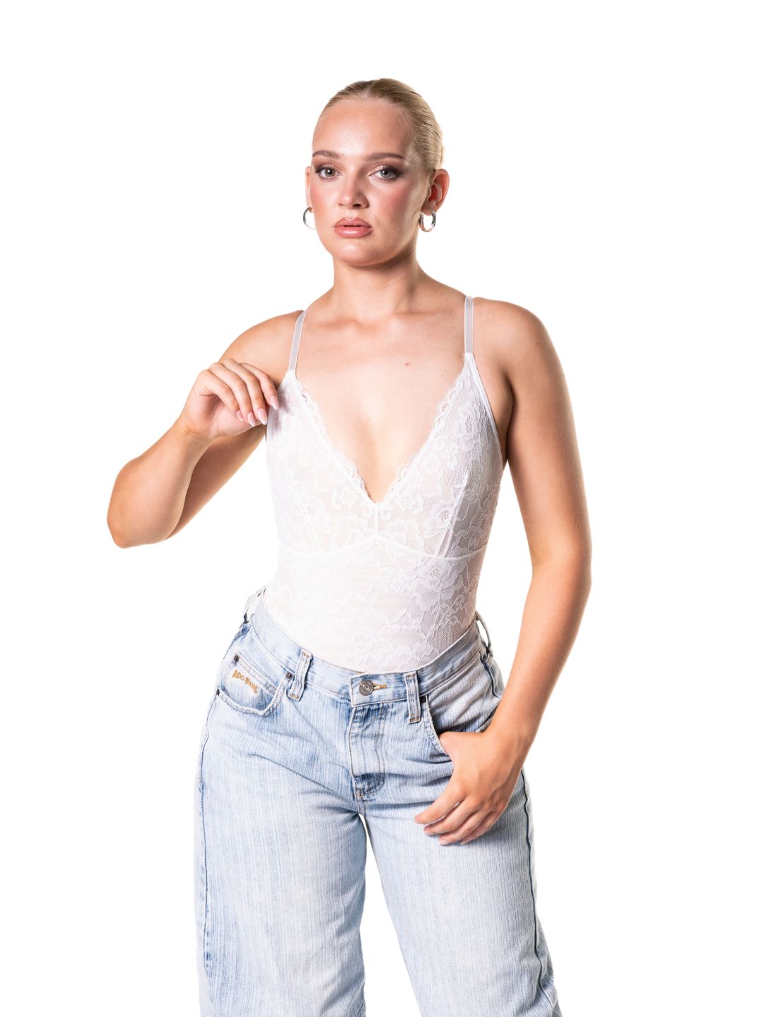 Dantel Detaylı Şekillendirici Bodysuit