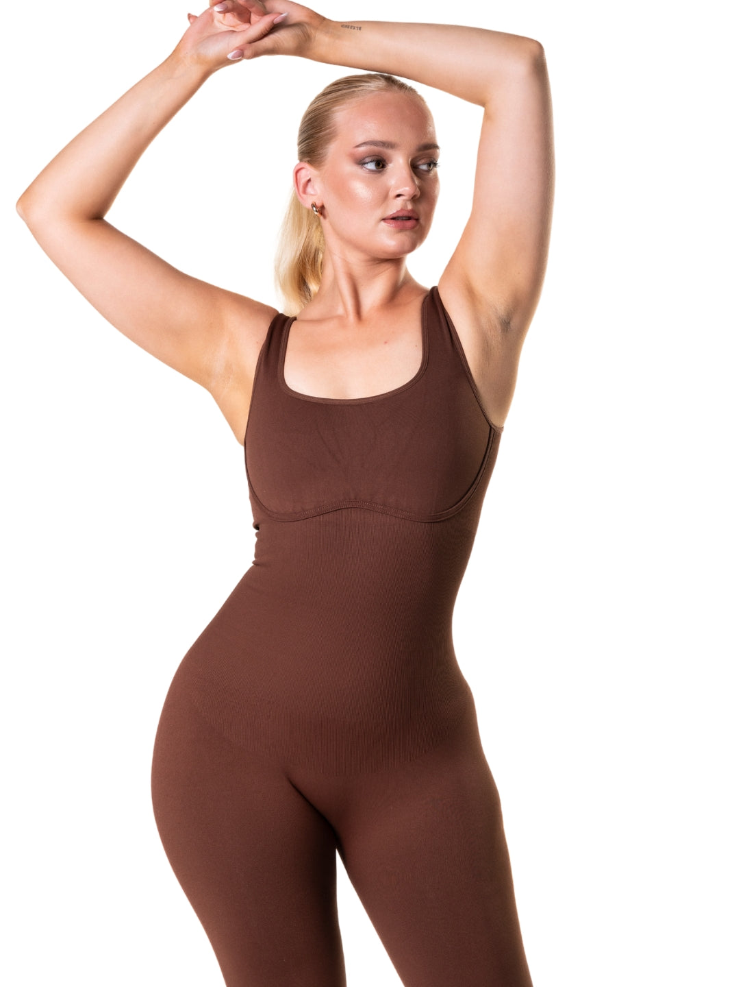 Kare Yaka U Sırt Bol Paça Tulum